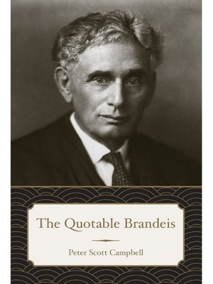 cover image of The Quotable Brandeis